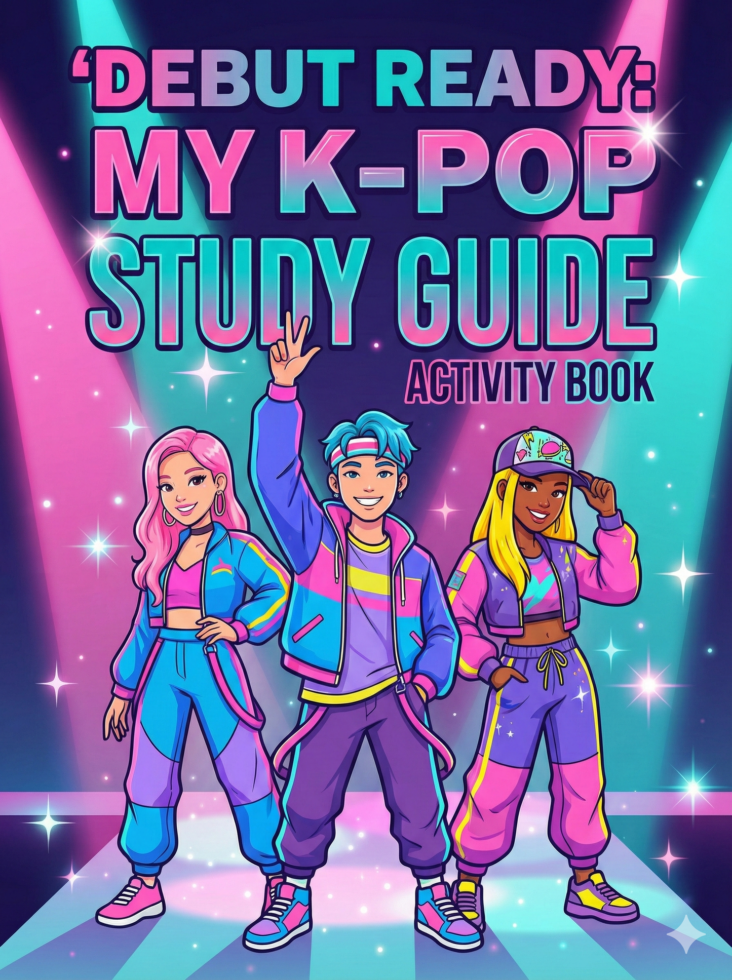 PRE-ORDER: K-POP Study & Coloring Book (Ages 4-10), "Debut Ready"